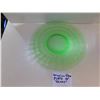 Image 2 : 10” URANIUM GLASS SUPPER PLATE “GLOWS BRIGHTLY”