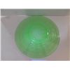 Image 3 : 10” URANIUM GLASS SUPPER PLATE “GLOWS BRIGHTLY”