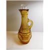 Image 1 : AMBER VINAGRETTE BOTTLE CLEAR STOPPER
