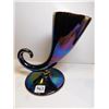 Image 1 : IRRIDESCENT COBALT BLUE LUSTRE, HORN VASE, MADE IN ENGLAND