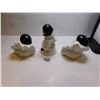 Image 3 : 3 PIERROT FIGURINES GIFTCRAFT
