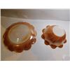 Image 3 : PEACH LUSTRE BOWL AND PLATE