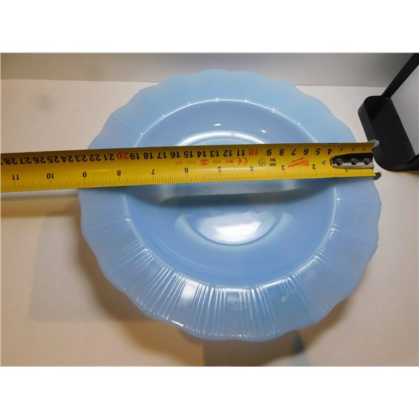 DELPHITE BLUE, BOWL, PIE CRUST PATTERN 9 ¼ “