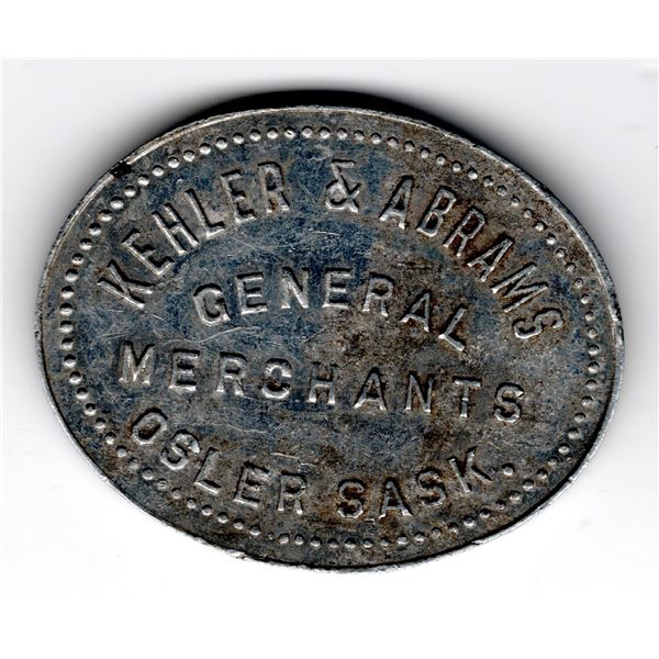 50 CENT TRADE TOKEN KEHLER AND ABRAMS, OSLER SK