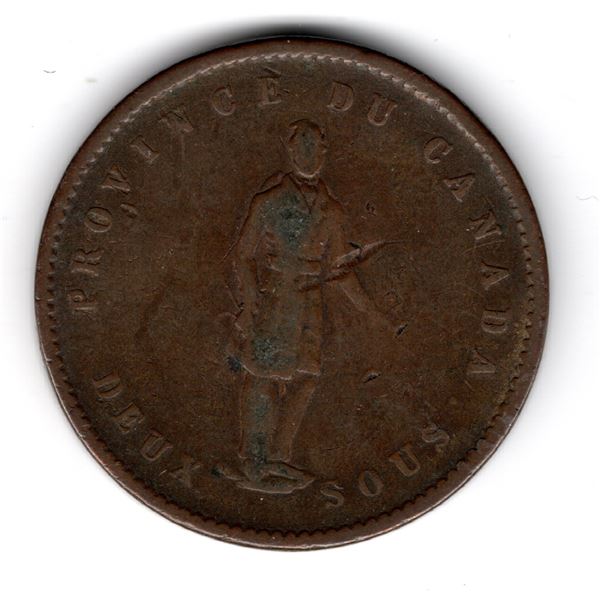 DEUX SOUS COLONIAL TOKEN, PROVINCE OF CANADA