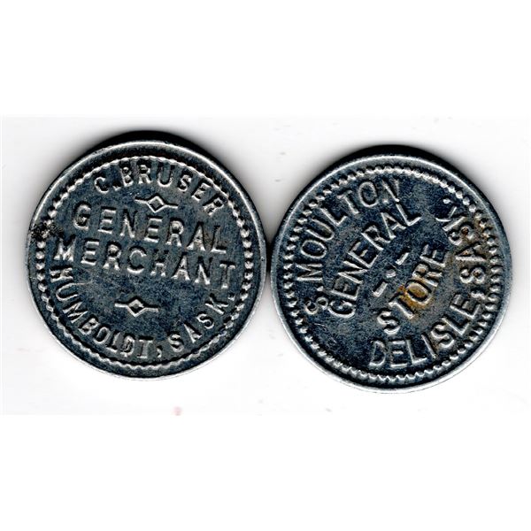 2 MERCHANT TRADE TOKEN, HUMBOLDT AND DELISLE