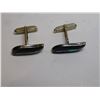 Image 2 : SILVER AND SHELL CUFFLINKS