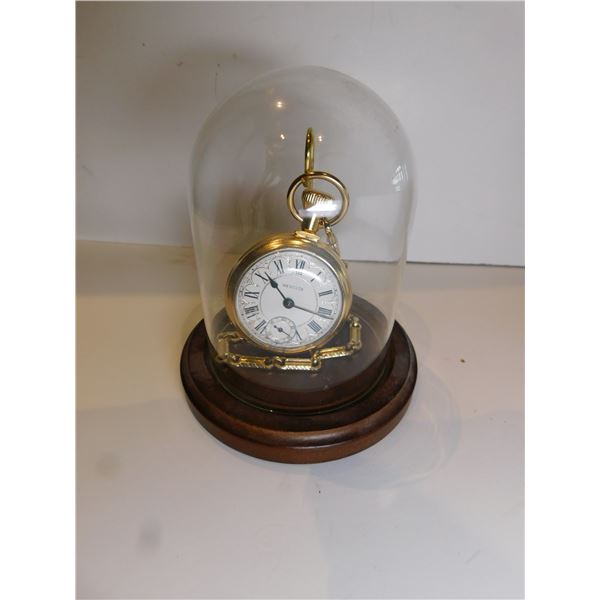 WESTCLOX WIND UP MODERN POCKET WATCH AND CASE