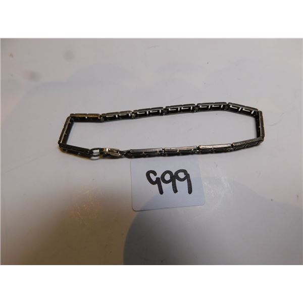 STERLING SILVER BRACELET 3.86G, 7”