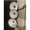 Image 4 : 3-porcelain service station metal light shades-16" across