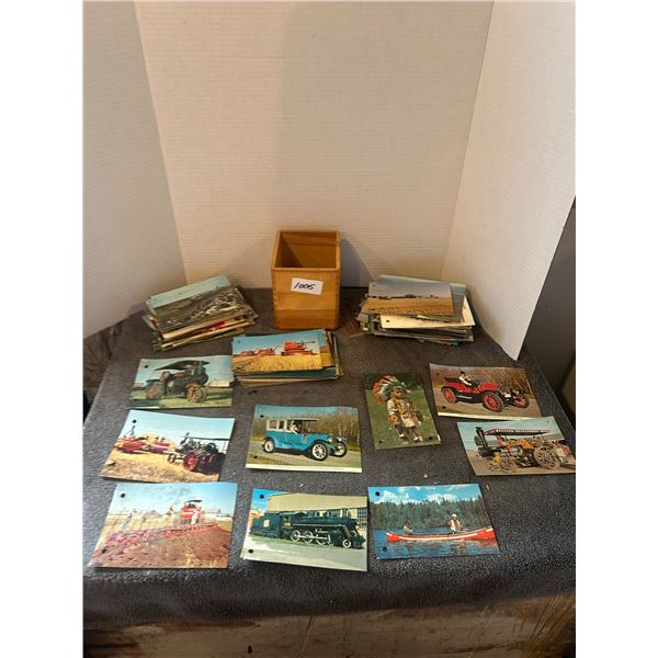 Vintage post cards large lot in box 125 to 150 pcs- NOS