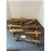 Image 1 : 8 wooden barrell spigots-vintage 3.5" to 12"