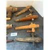 Image 3 : 8 wooden barrell spigots-vintage 3.5" to 12"