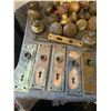 Image 2 : suit case of vintage door knobs, back plates and locks-over 50 pcs