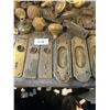 Image 3 : suit case of vintage door knobs, back plates and locks-over 50 pcs