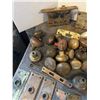 Image 7 : suit case of vintage door knobs, back plates and locks-over 50 pcs