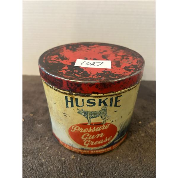 Huskie- grease tin- 5 lbs pressure gun grease