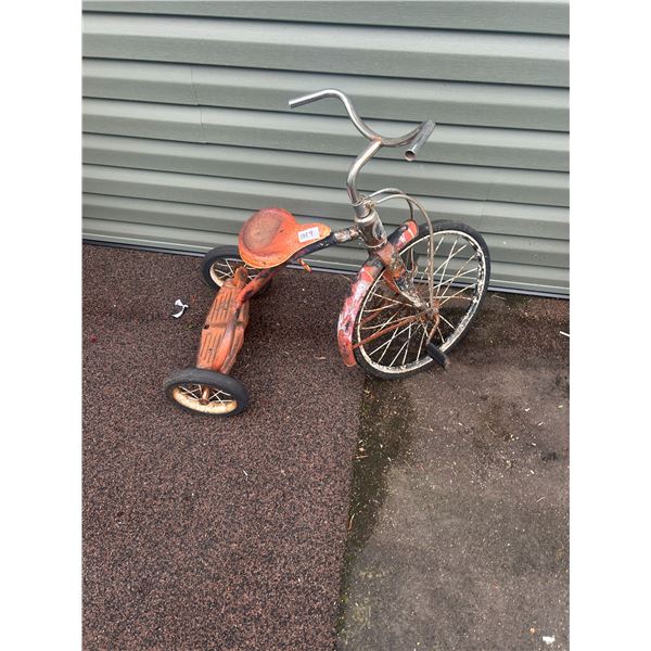 tricyclce-made by thistle-19" front wheel-vintage