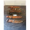 Image 1 : 6-knives sheathes - vintage 8" to 9"