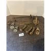 Image 1 : Vintage collectibles-3 cast feet, 3 bottle openers, etc