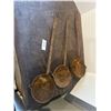 Image 4 : 3 large ladles- 20" long - need cleaning - look hand forged