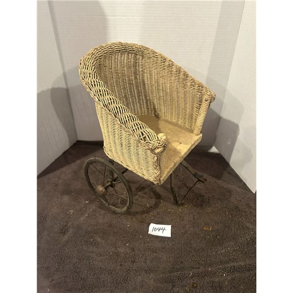 1880's wicker doll carriage- rare