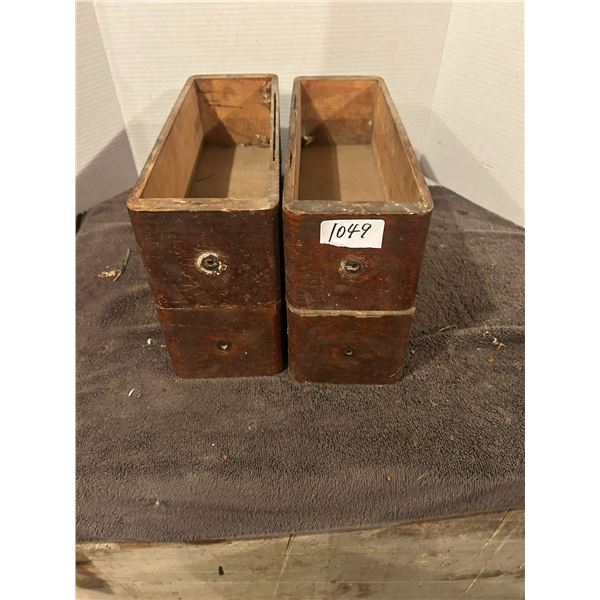 4- oak sewing machine drawers