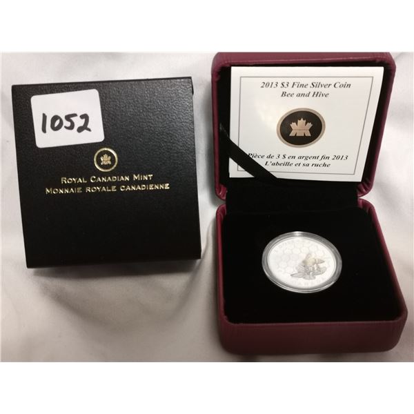 2013 $3 .999 fine silver bee, hive