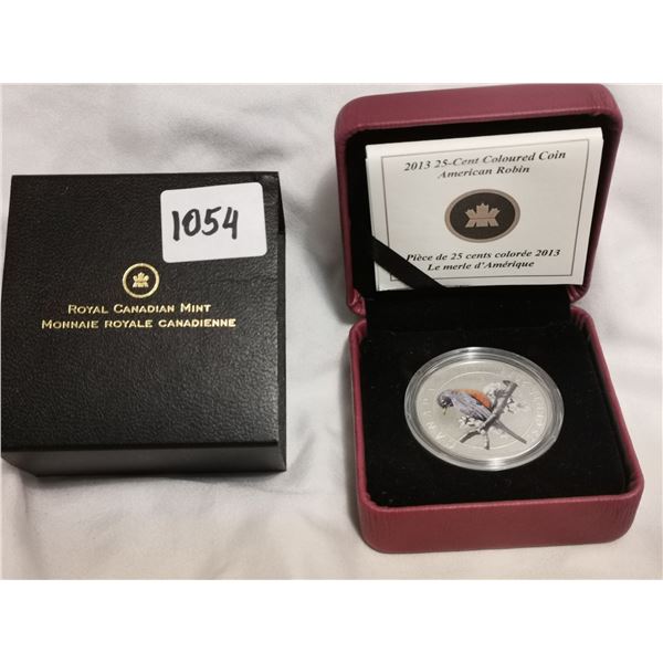 2013 25 cent large, americana robin