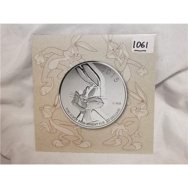 2015 $20 fine silver .999 bugs bunny