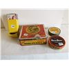 Image 1 : 3 tabacco tins and match box holder