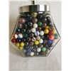 Image 3 : Jar full of marbles 6x3.5x6