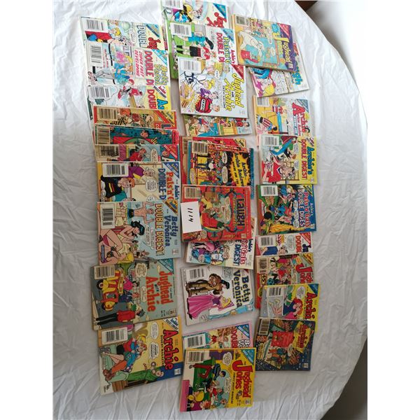 Lot of archie comic books