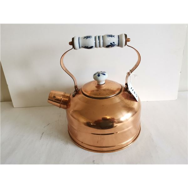 Copper tea kettle