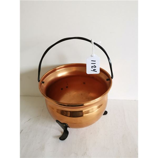 Copper pot 6"  4.5 high