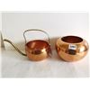 Image 1 : Copper pitcher and bowl