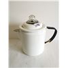 Image 1 : White enamel coffee pot
