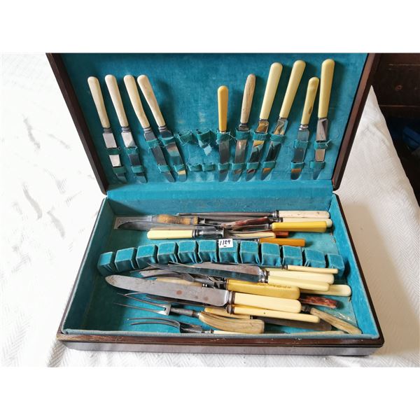 Table cutlery with knives some sheffield