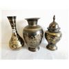 Image 1 : 3 brass containers