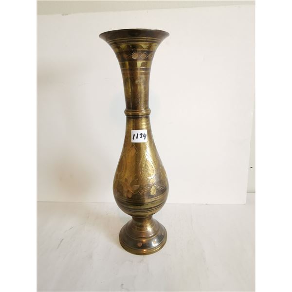 Brass vase 13"