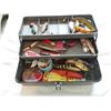 Image 2 : Fishing tackle box with hooks and more