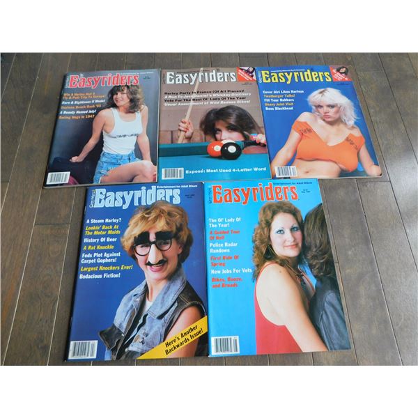 5 EASY RIDER MAGAZINES