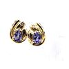 Image 3 : Timeless Tanzanite and Diamond Earrings