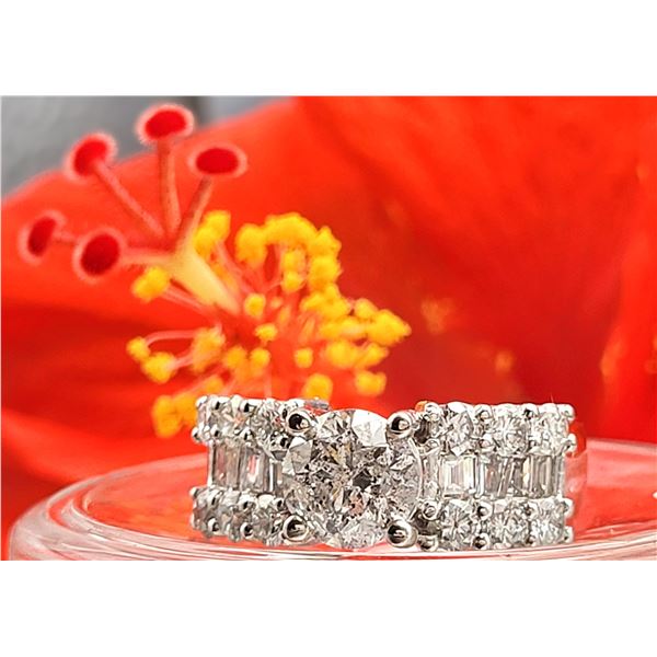 3.25 CTW Diamond Ring PLT Cert. 1.67CT & 1.58CTW