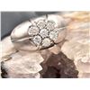 Image 2 : Man's Natural Seven-Diamond Cluster Halo Ring PLT