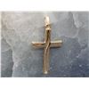 Image 4 : Stylized Cross Pendant 14K Yellow and White Gold