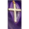 Image 5 : Stylized Cross Pendant 14K Yellow and White Gold