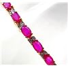 Image 11 : Oval-Cut Ruby Bracelet with Bow-Tie Diamond Accent