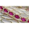Image 3 : Oval-Cut Ruby Bracelet with Bow-Tie Diamond Accent
