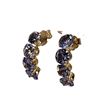 Image 6 : Twinkling Tanzanite Minimalist Half-Hoop Earrings